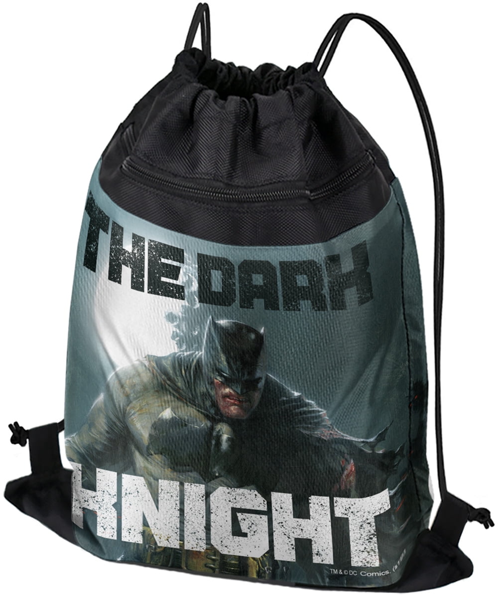 Batman The Dark Knight Drawstring Backpack Sports Bag Sackpack 17