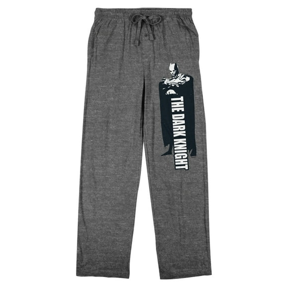 Batman The Dark Knight Men's Gray Heather Sleep Pajama Pants-XS