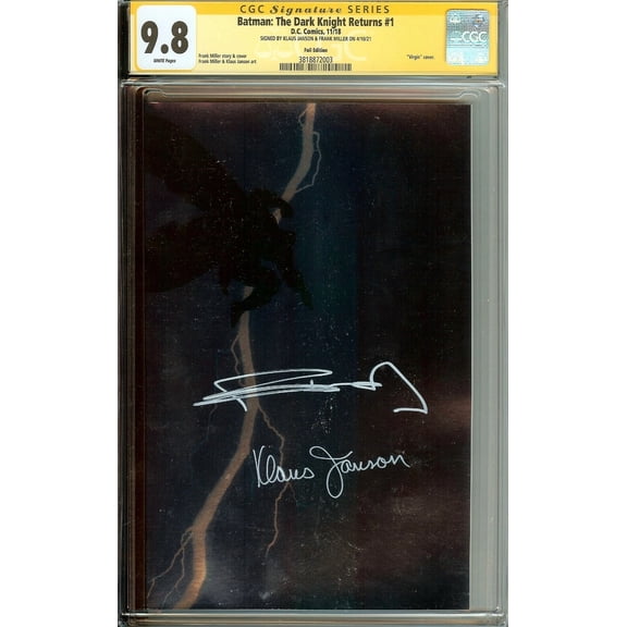 Batman: The Dark Knight Returns #1 (DC Comics) CGC Signature Series 9.8 Signed by Frank Miller & Klaus Janson