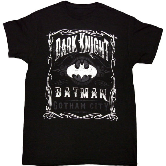 Batman The Dark Knight Scroll Adult T-Shirt