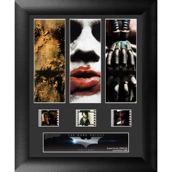 Batman The Dark Knight Trilogy (Scarecrow, Joker, & Bane) 3 Cell Standard FilmCells Presentation USFC6153