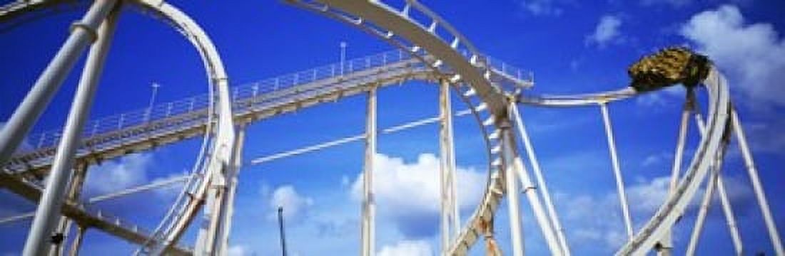 Batman The Escape Rollercoaster Astroworld Houston Texas USA Canvas Art - Panoramic Images (36 x 12)