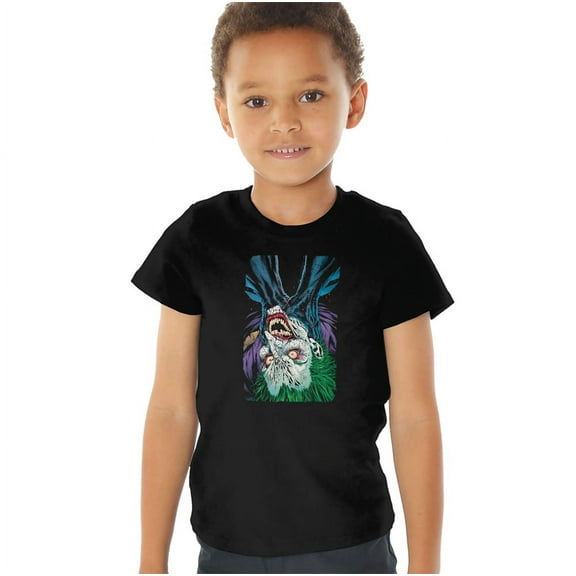 Batman The Joker Choked Kids T Shirt (3) for Youth Toddler Boys and Girls, Black