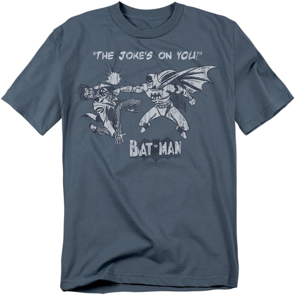 Batman T-Shirt The Jokes On You Unisex Graphic Tee For Men & Women Slate&nbsp;
