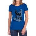thumbnail image 1 of Batman The Knight Life Women's T Shirt, Royal, X-Large, 1 of 6
