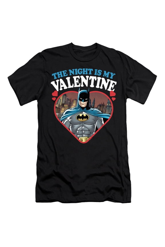 The Night is my Valentine Unisex Adult Canvas Brand T Shirt, Black, 2X-Large