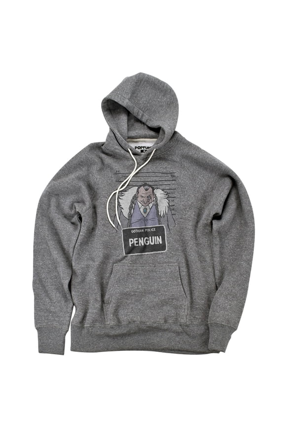 The Penguin Mugshot Official Premium Ultrasoft Tri-Blend Hoodie (Small) Athletic Heather
