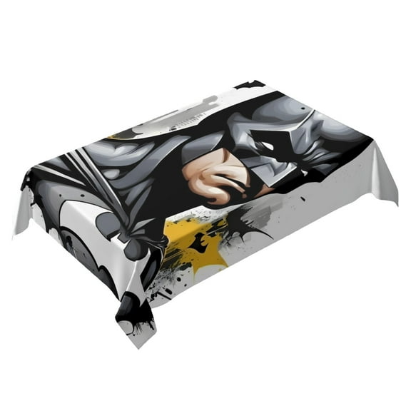 Batman Themed Square Tablecloth 54 * 72 Inches Durable Stylish
