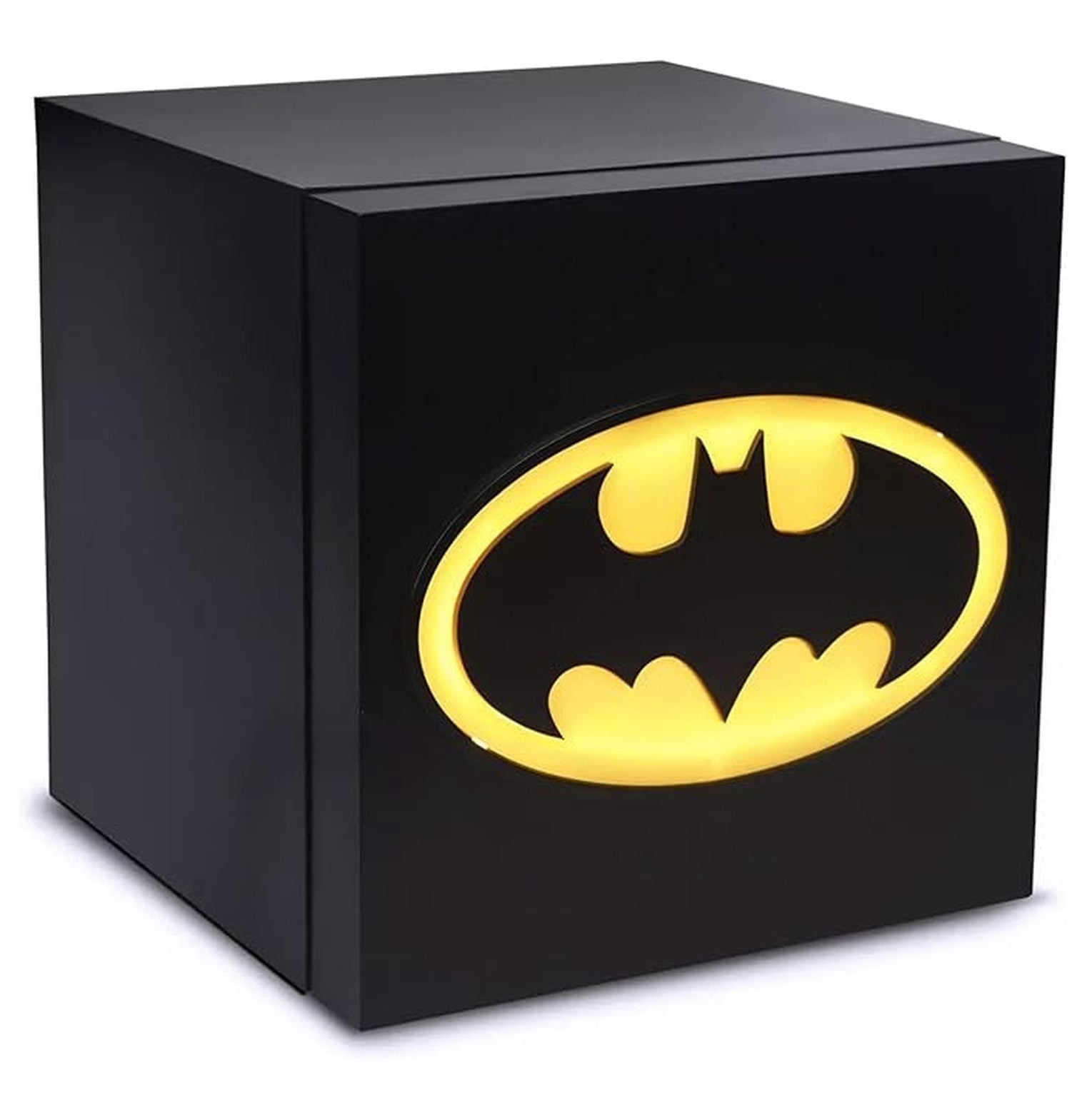 Batman Thermoelectric Cooler - 6.7L Mini Fridge Holds 9 Cans - Portable Electric Cooler for Home, Office, Dorm - Black & Yellow