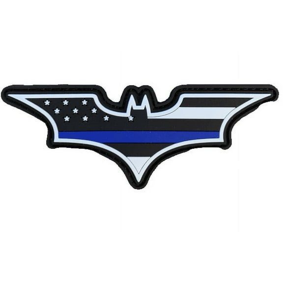 Batman Thin Blue Line Morale Patch PVC Hook & Loop