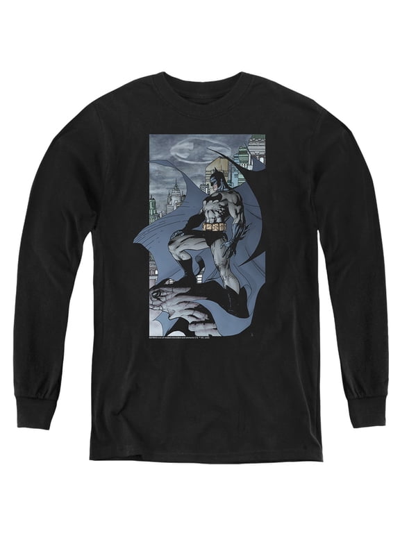 This Is My City Kids Long Sleeve T Shirt (Large) for Youth Boys and Girls, Black