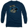 thumbnail image 1 of Batman Through The Night Long Sleeve T-Shirt Adult 18/1 Navy, 1 of 1