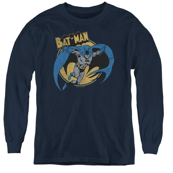 Batman - Through The Night - Youth Long Sleeve Shirt - Medium