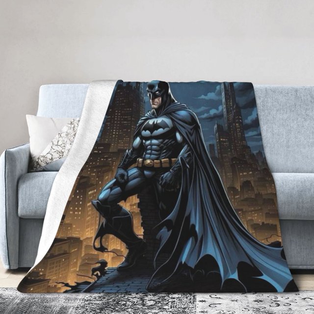 Batman Throw Blanket, Movie Characters Blankets for Kids Teens Adult