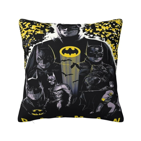 Batman Throw Pillow Covers 12"X12" Pillow Case Cushion Pillow Cover For Couch Sofa Bed Decorative