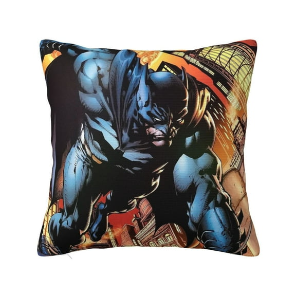 Batman Throw Pillow Covers 12"X12" Pillow Case Cushion Pillow Cover For Couch Sofa Bed Decorative