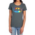 thumbnail image 1 of Batman Tie Dye Batman Logo Women's T Shirt, Charcoal, X-Large, 1 of 6