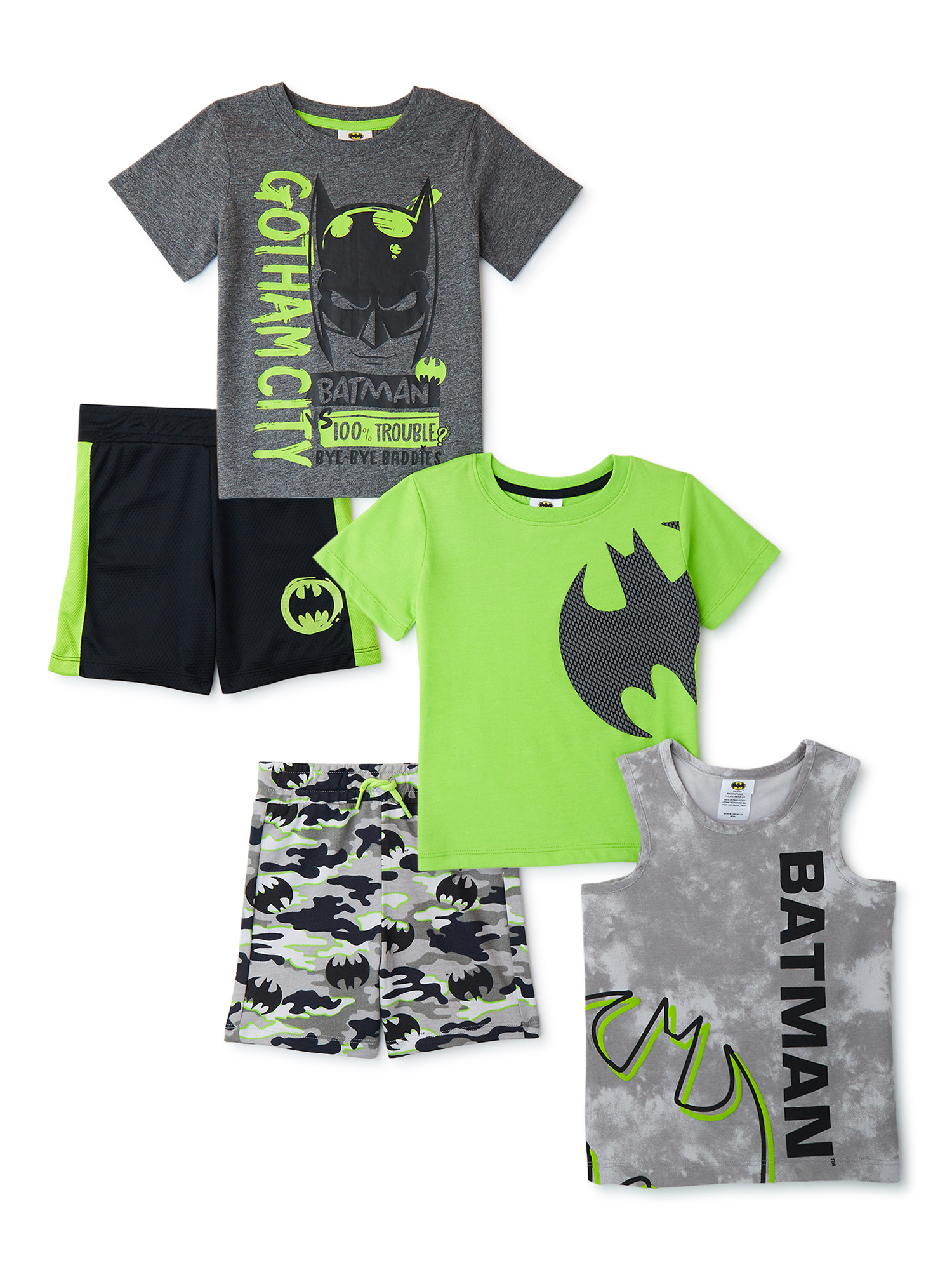 Batman Toddler Boy 5-Piece Outfit Set, Sizes 12M-5T - image 1 of 12