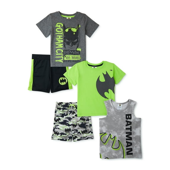 Batman Toddler Boy 5-Piece Outfit Set, Sizes 12M-5T