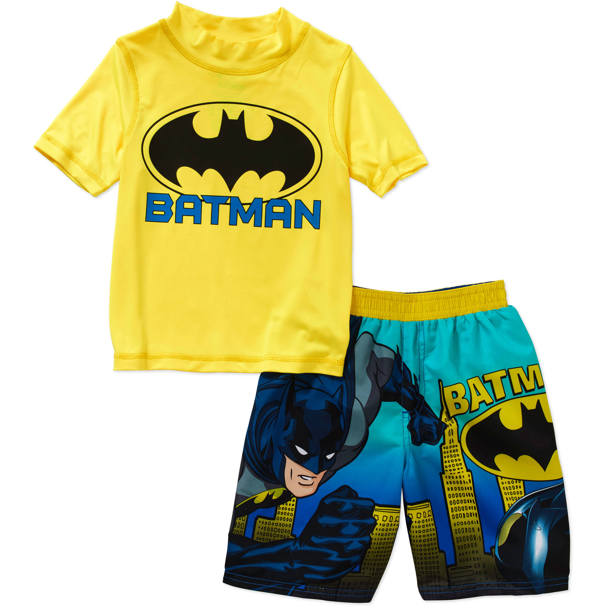 Batman Toddler Boy Swim Set With Swim Sh