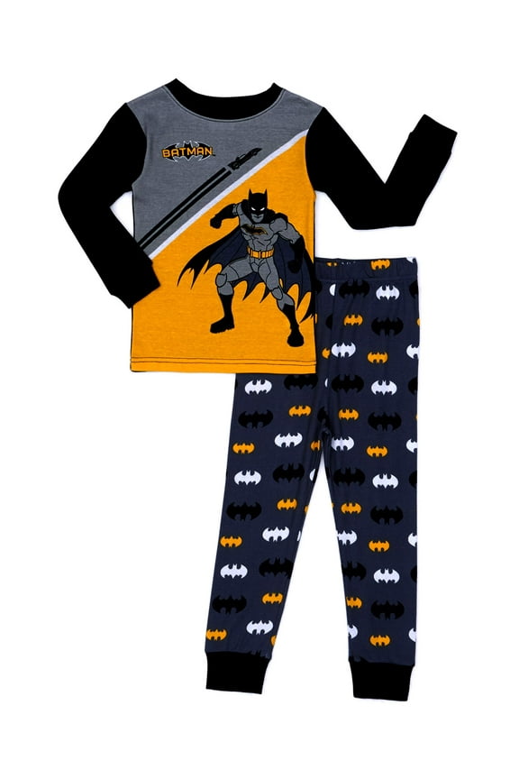 Toddler Boys Snug Fit Cotton Long Sleeve Pajamas, 2pc Set (2T-5T)