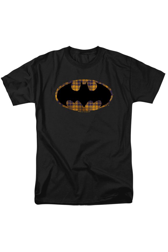 Batman Torn Plaid Logo Unisex Adult T Shirt For Men And Women