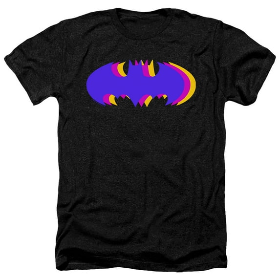 Batman - Tri Colored Symbol - Heather Short Sleeve Shirt - XX-Large