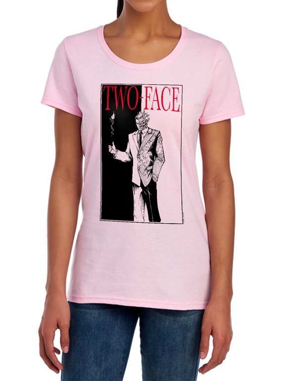 Two Face Women's T Shirt, Pink, Large