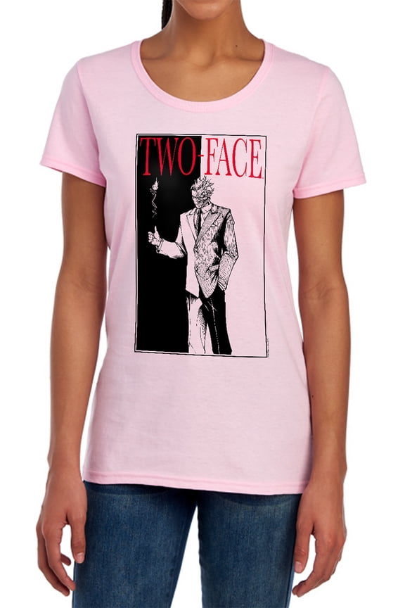 Two Face Women's T Shirt, Pink, Small