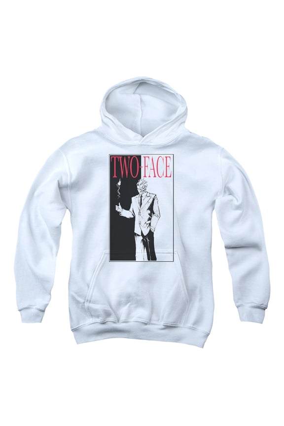 Batman - Two Face - Youth Hooded Sweatshirt - Medium
