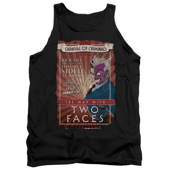 Batman Two Faces Adult Tank Top Black
