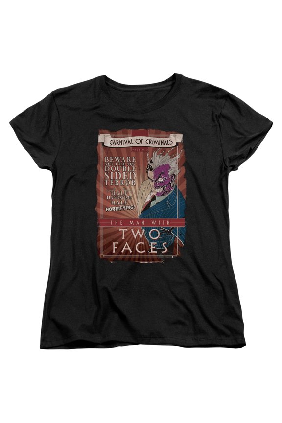Batman - Two Faces - Women's Short Sleeve Shirt - Medium