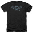 thumbnail image 1 of Batman & Two Gargoyles Logo-Adult Heather T-Shirt, Black - Small, 1 of 1