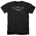 thumbnail image 1 of Batman - Two Gargoyles Logo - Heather Short Sleeve Shirt - Medium, 1 of 2