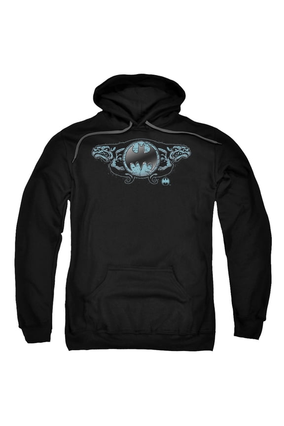 Batman - Two Gargoyles Logo - Pull-Over Hoodie - Large