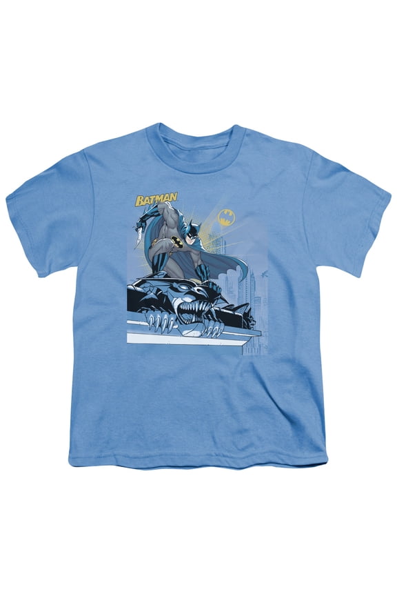 Batman - Two Gotham Gargoyles - Youth Short Sleeve Shirt - Medium