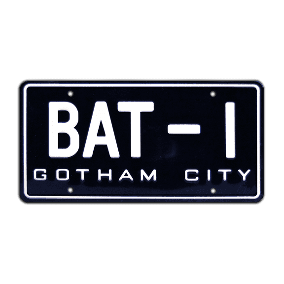 Batman | USA BAT-1 | Metal Stamped Vanity License Plate