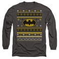 thumbnail image 1 of Batman Ugly Christmas Logo Unisex Adult Long-Sleeve T Shirt, 1 of 2