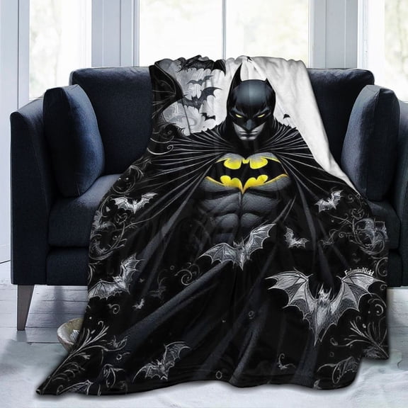 Batman Ultra-Soft Micro Fleece Blanket Cozy Blanket Thick Warm Plush Throw Blanket Sofa Cushion 40"X30"