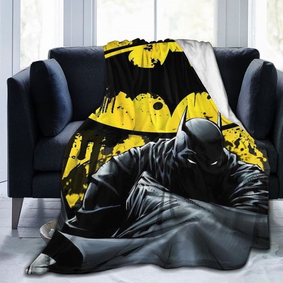 Batman Ultra-Soft Micro Fleece Blanket Cozy Blanket Thick Warm Plush Throw Blanket Sofa Cushion 60"X50"