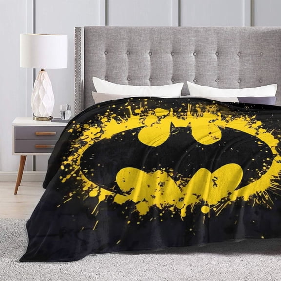 Batman Ultra-Soft Micro Fleece Blanket Cozy Blanket Thick Warm Plush Throw Blanket Sofa Cushion 80"X60"