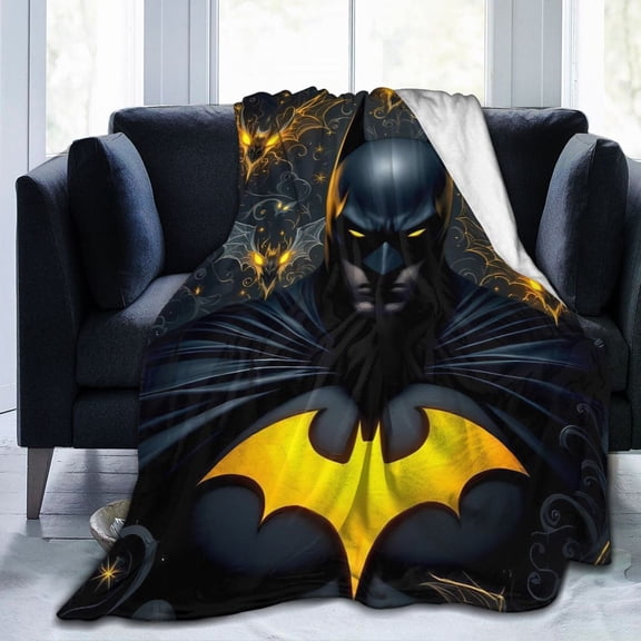 Batman Ultra-Soft Micro Fleece Blanket Cozy Blanket Thick Warm Plush Throw Blanket Sofa Cushion 80"X60"