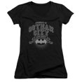 thumbnail image 1 of Batman University Of Gotham Junior Women's T-Shirt V-Neck Black, 1 of 1