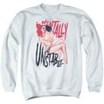 thumbnail image 1 of Batman Unstable Adult Crewneck Sweatshirt White, 1 of 1