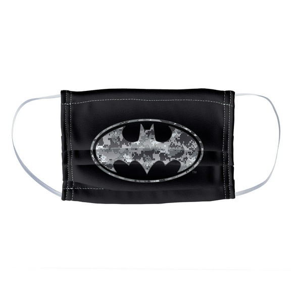 Batman Urban Camo Shield 1-Ply Reusable Face Mask Covering, Kids