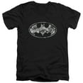 thumbnail image 1 of Batman Urban Camo Shield S/S Adult V-Neck T-Shirt Black, 1 of 1