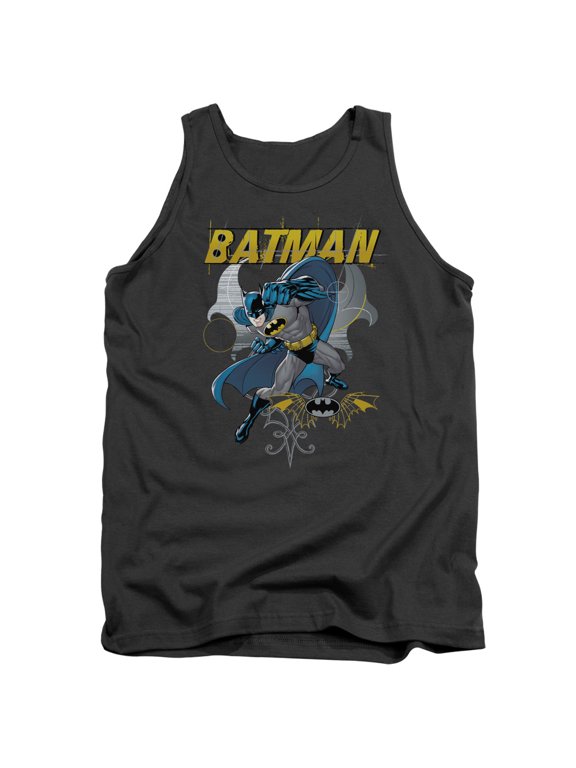Batman Urban Gothic Adult Tank Top Charcoal