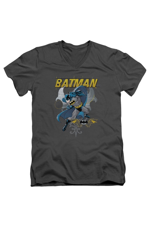 Batman - Urban Gothic - Slim Fit V Neck Shirt - Large