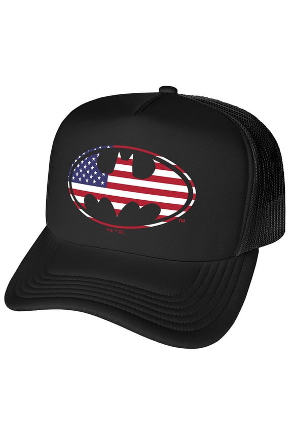 Usa American Flag Shield Logo Foam Snapback Trucker Hat - Unisex for Men and Women