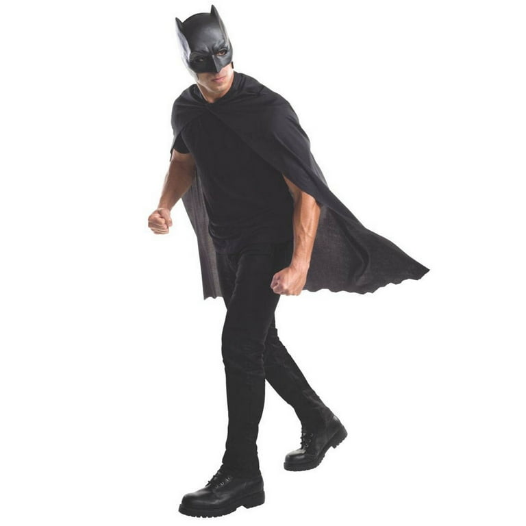 Batman Adult Cape With Mask Costume Batman Adult Cape With Mask Costume